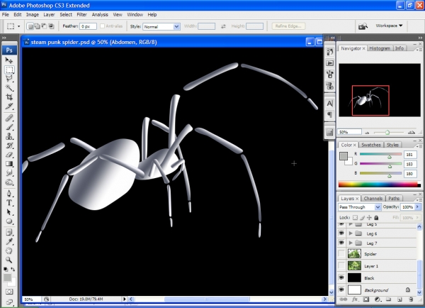 Creation of Brass Gear Spider: Step 7